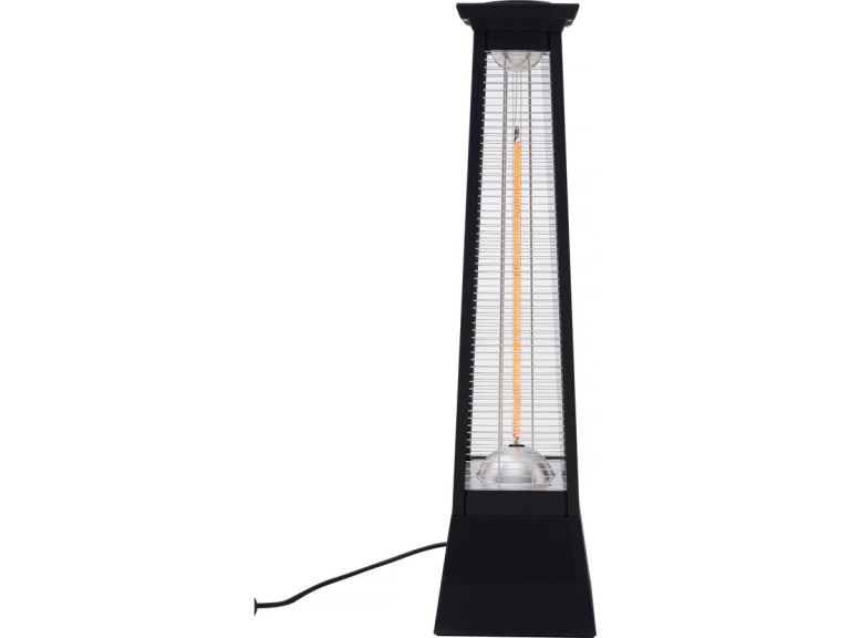 Chauffage électrique radiant en fibre de carbone "Volcano" - 2000W - Noir