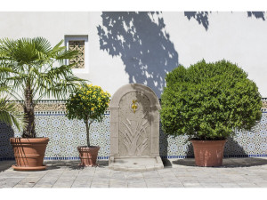 Fontaine "ROSEAU" - en pierre reconstituée - 62 x 42 x 93 cm 2