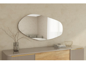 Miroir en bois "Bella " - 60 x 120 cm - Noir 2
