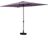 Parasol rectangulaire inclinable "Sol 2" - 2 x 3 m - Violet