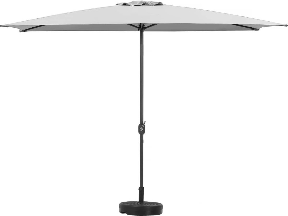 Parasol rectangulaire inclinable "Sol 2" - 2 x 3 m - Gris