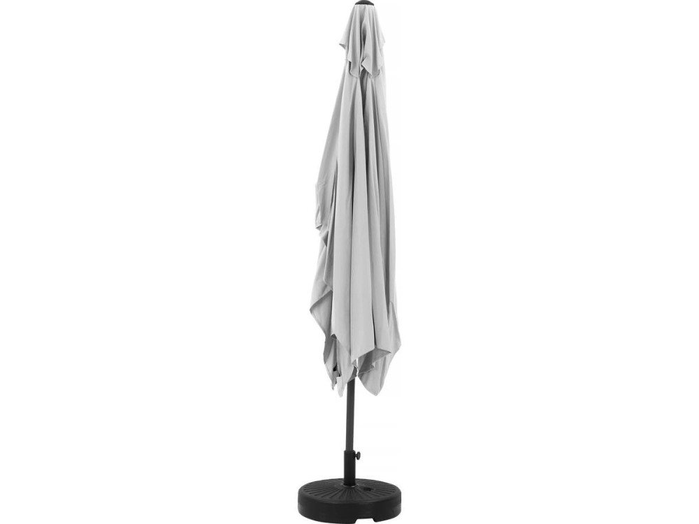 Parasol rectangulaire inclinable "Sol 2" - 2 x 3 m - Gris