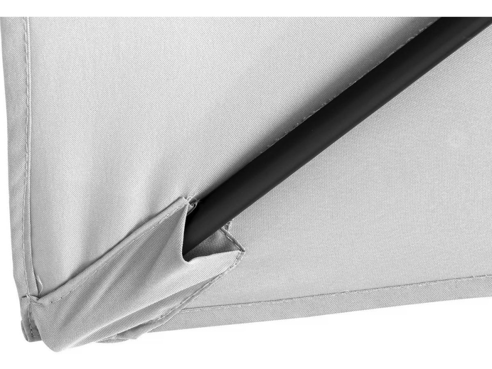 Parasol rectangulaire inclinable "Sol 2" - 2 x 3 m - Gris