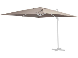 Toile pour parasol jardin déporté "Sun 4" - 3 x 4 m - Taupe