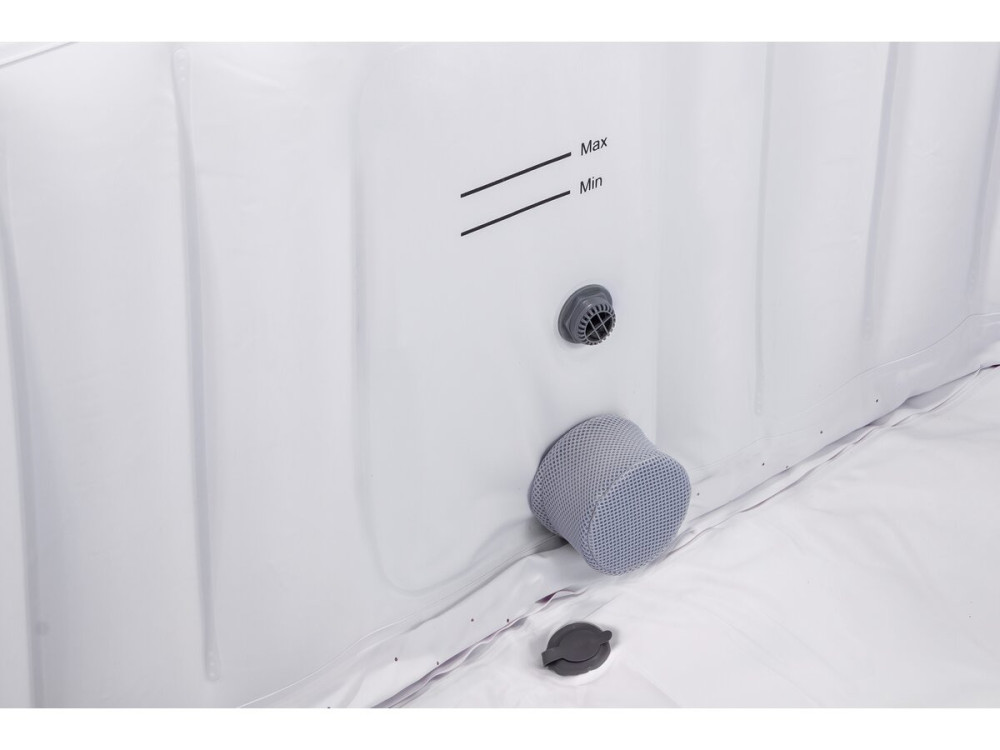Spa gonflable "RIVIERA" en PVC - 6 places - Gris/blanc