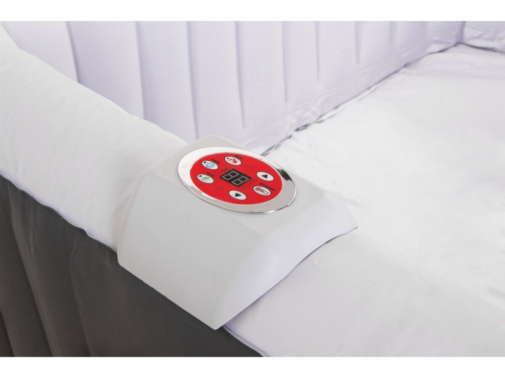 Spa gonflable "RIVIERA" en PVC - 6 places - Gris/blanc