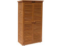 Armoire de jardin "Space" - 87 x 46.5 x 160 cm - Anthracite - Marron