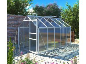 Serre jardin polycarbonate "Hortensia" - 6m² 2