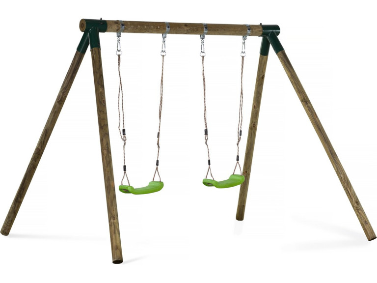 Portique bois "Eden" - Avec 2 balançoires.