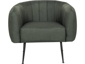 Fauteuil en tissu "Diana" - 1 place - Gris foncé 2