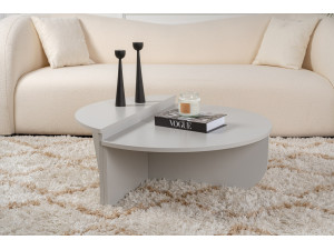 Table basse en bois "Orion" 90 x 60 x 30 cm - Gris 2
