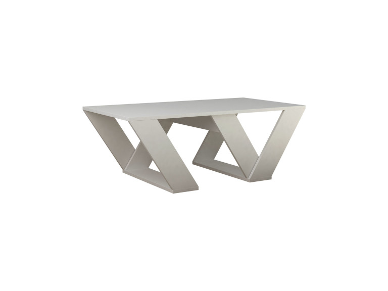 Table basse en bois "Pipra" - 110 x 60 x 40 cm - Blanc