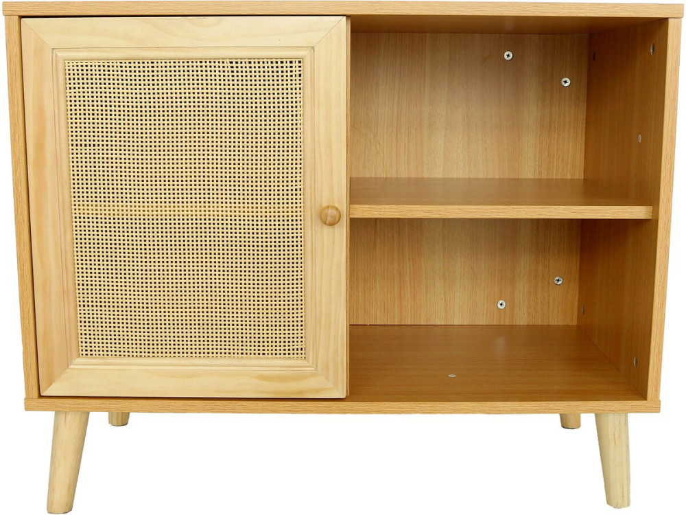 Buffet en bois "Iguane" - 80 x 40 x 66 cm - Marron