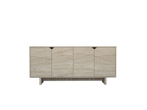 Buffet en bois "Turan" - 180 x 40 x 81 cm - Travertin