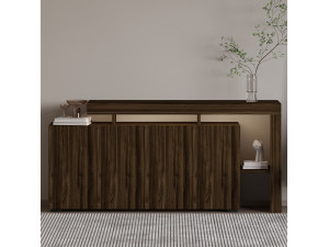 Buffet en bois "Beliz" - 170 x 35 x 80 cm - Noyer 2