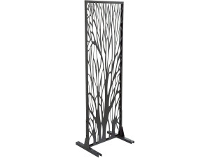Clôture décorative en métal "Tree" 50 x 150 cm - Anthracite