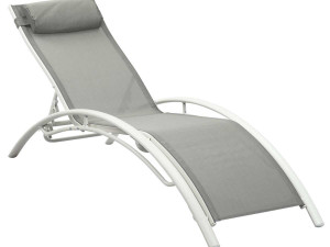 Bain de soleil en aluminium "Beauty" - Phoenix - Gris - Lot de 2 2