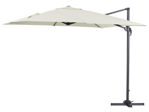 Parasol déporté "Sun 3" - 3 x 3 m - Ecru