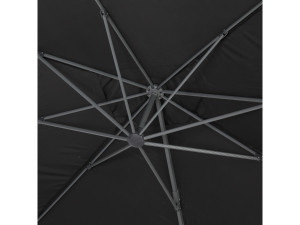 Parasol jardin déporté Alu "Sun 4 " - Rectangle - 3 x 4 m - Noir - Dalles à lester incluses 2