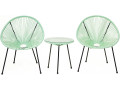 Ensemble de jardin acapulco  "Liana" - 2 places - Vert clair - Vert clair