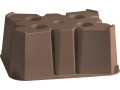 Socle pour récupérateur d'eau 500 L - 75 x 60 x30 cm - Taupe - Taupe