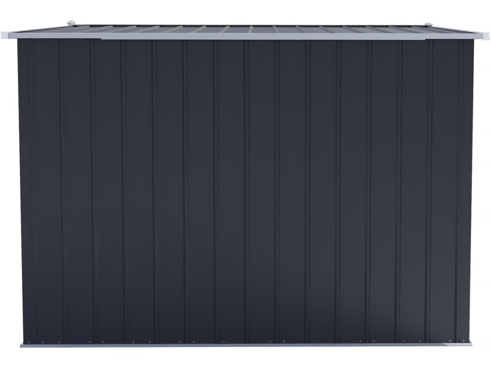 Abri de jardin métal avec porte coulissante "Boston" - 8 m² - Gris