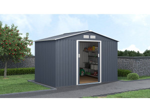 Abri de jardin métal "Vegas II" - 5,29 m2 - Gris 2