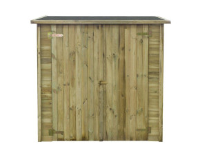 ABRI JARDIN BOIS ADOSSABLE LIPKI - 1.79 X 0.90 X 1.78/1.87 m 2