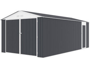 Garage en métal "Houston" 18,56m²  - Anthracite