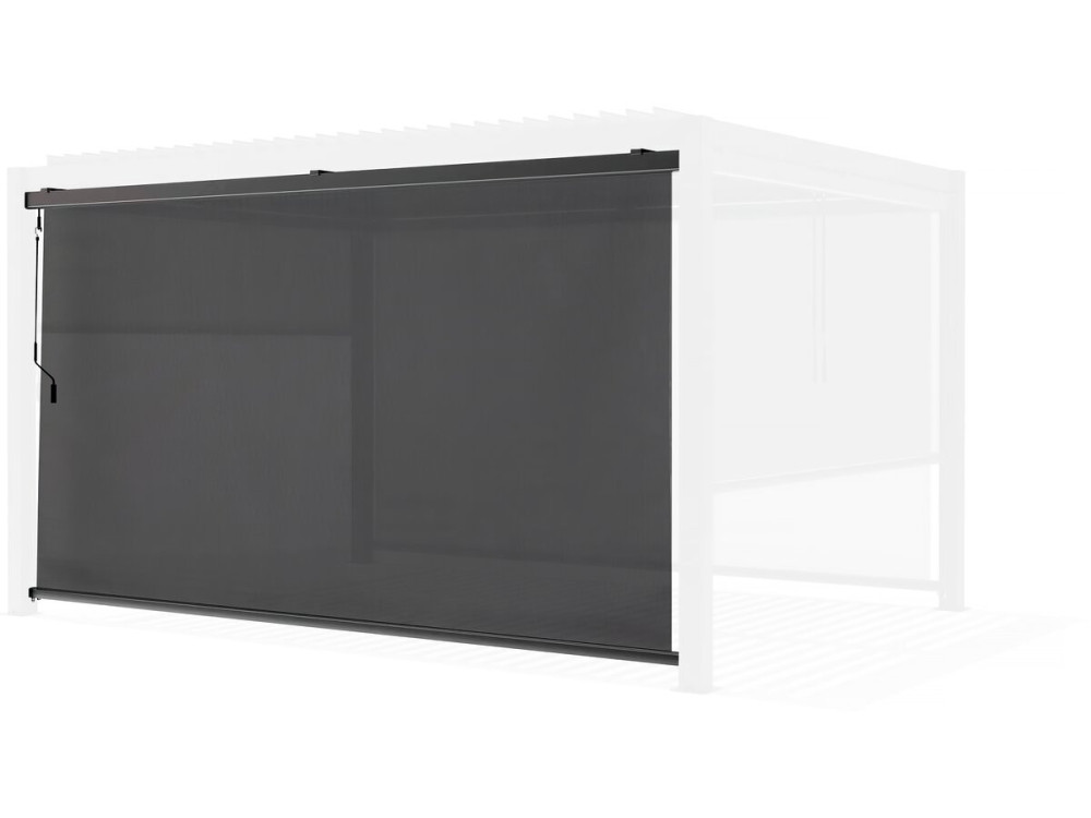 Store pergola bioclimatique - 277 x 208 cm - Gris anthracite