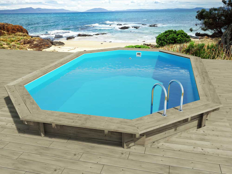 Piscine bois "Florida 130" - 6.57 x 4.57 x 1.31 m