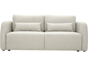 Canapé droit convertible en tissu "Concorde" 3 places - Beige