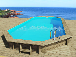 Piscine bois " Sevilla 145 " - 8.57 x 4.57 x 1.45 m