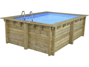 Piscine bois rectangle " Zanzibar "- 3,50 x 2,30 x 1,24  m