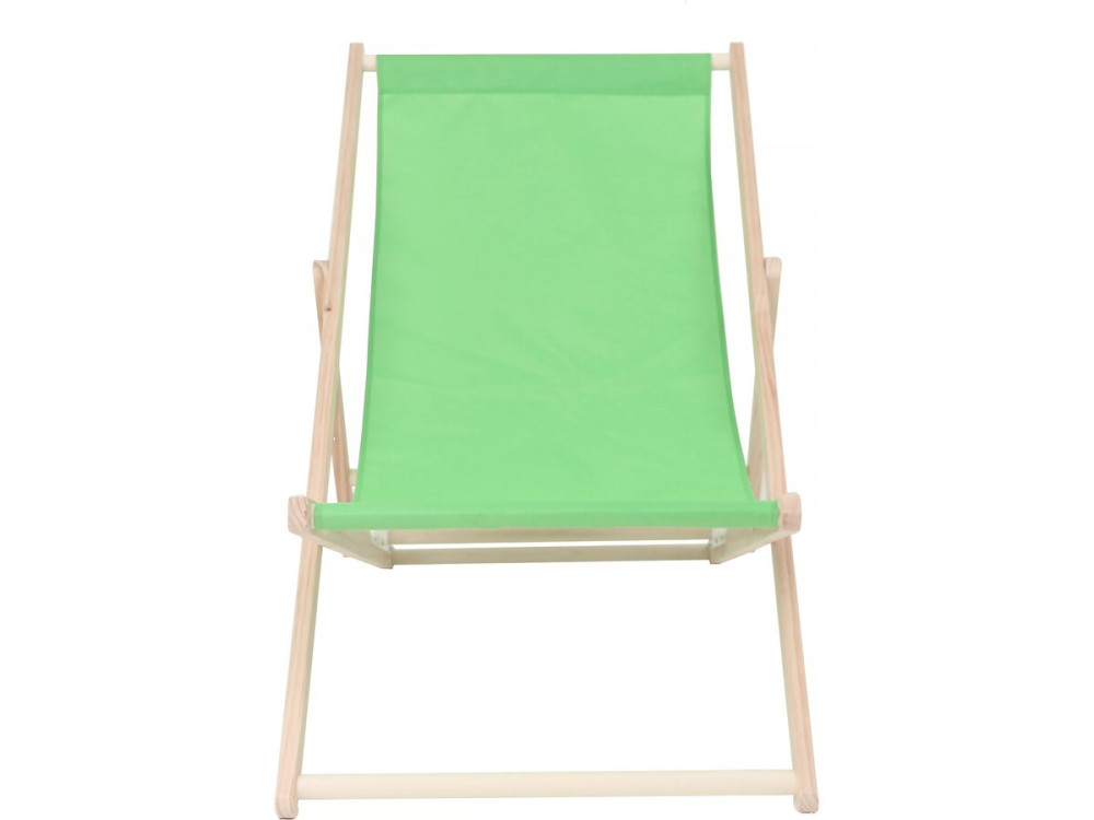 Lot de 2 transats en bois "Chilienne" - 107 x 56.5 x 81 cm - Vert