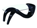 Table basse "Maya" - 127 x 65 x 46 cm - Noir - Noir