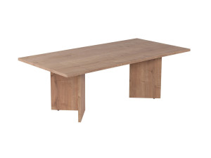 Table basse en bois "Sabin" - 60 x 119 x 40 cm - Chêne Saphir