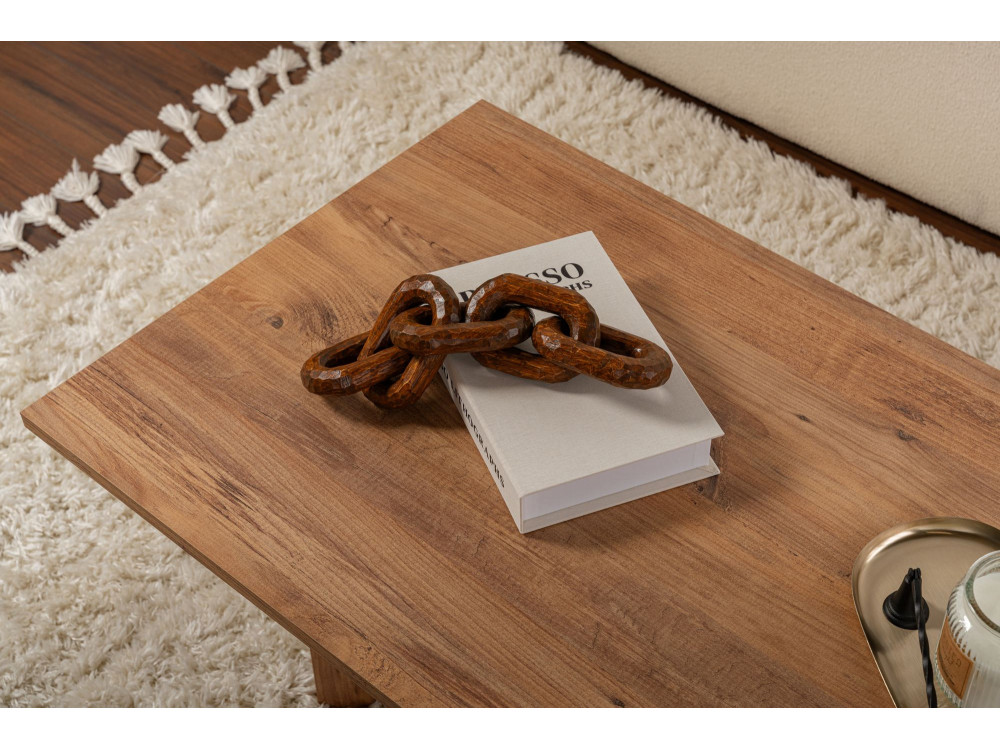 Table basse en bois "Sabin" - 60 x 119 x 40 cm - Pin atlantique