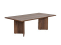Table basse en bois "Sabin" - 60 x 119 x 40 cm - Noyer - Noyer VNT