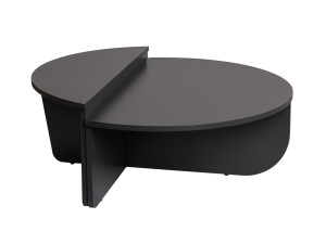 Table basse en bois "Orion" 90 x 60 x 30 cm - Anthracite