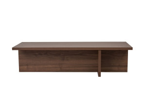 Table basse en bois "Harbor" - 120 x 45 x 30 cm - Noyer
