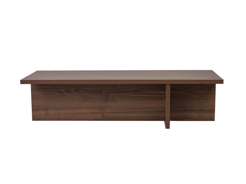 Table basse en bois "Harbor" - 120 x 45 x 30 cm - Noyer