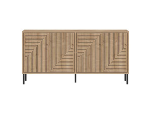 Buffet en bois "Evolet" - 150 x 36 x 75 cm - Beige