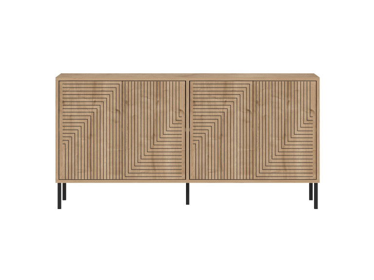Buffet en bois "Evolet" - 150 x 36 x 75 cm - Beige
