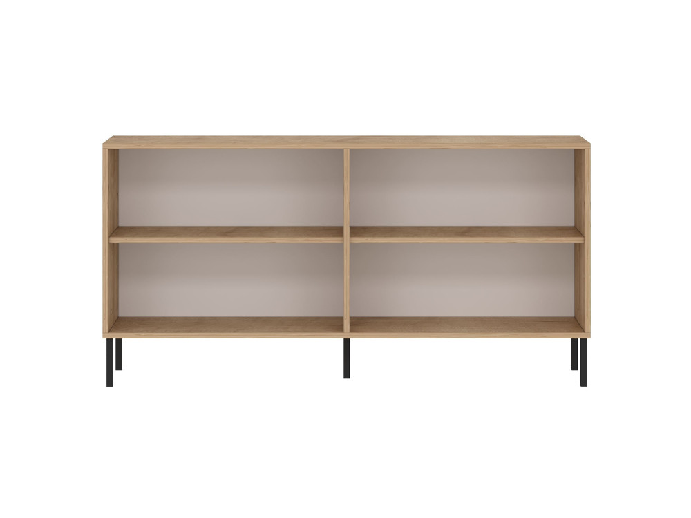 Buffet en bois "Evolet" - 150 x 36 x 75 cm - Beige