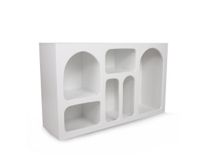Buffet en bois "Liva" - 120 x 37 x 74 cm - Blanc