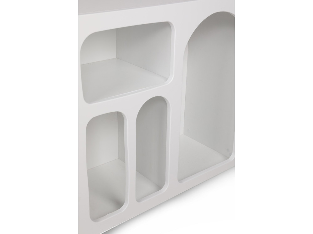 Buffet en bois "Liva" - 120 x 37 x 74 cm - Blanc