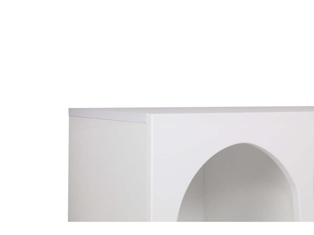 Buffet en bois "Liva" - 120 x 37 x 74 cm - Blanc