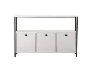 Buffet en bois "Solace" - 120 x 30 x 77 cm - Blanc