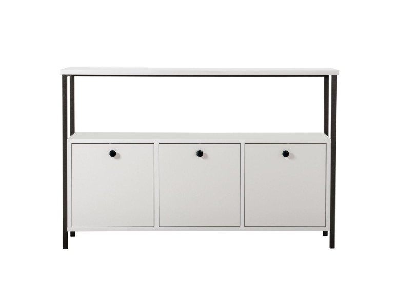 Buffet en bois "Solace" - 120 x 30 x 77 cm - Blanc